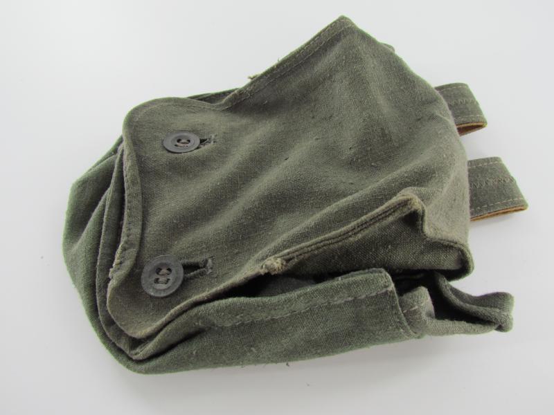 German Wehrmacht Gas Mask Filter Pouch 1944 Dated