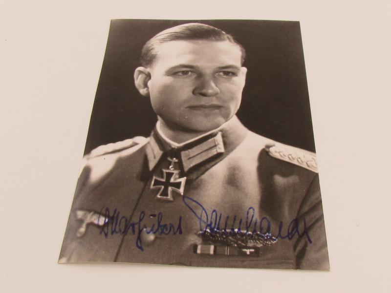Autograph Major Oskar-Hubert Dennhardt