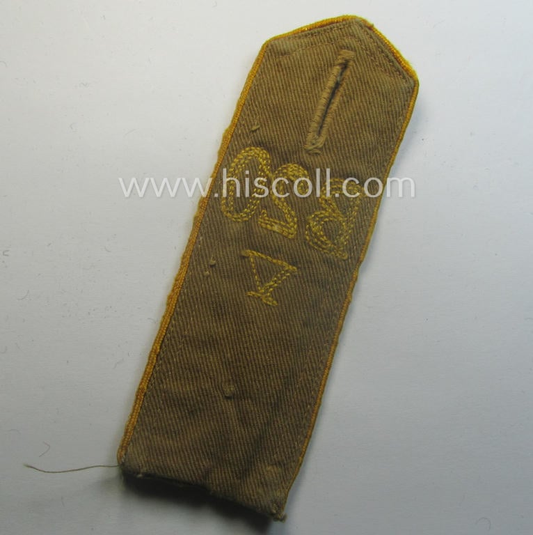 Early-pattern, 'HJ'- (ie. 'Hitlerjugend'-) shoulderstrap for usage by a: 'Hitlerjunge' who was attached to the: 'Oberbann 2 - Bann B20 V' (Bann 20 = 'Bann Jüterborg' situated in the 'Gebiet Mark-Brandenburg')