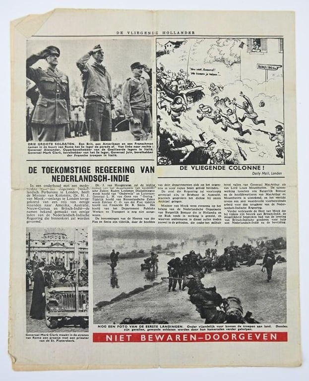 Allied Droppingsflyer 'De Vliegende Hollander' 22 June 1944