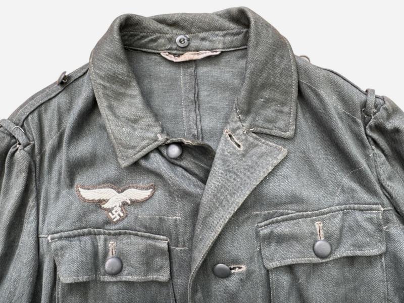 Luftwaffe ‘Drillich’ (HBT) Green Field Blouse (Feldbluse)