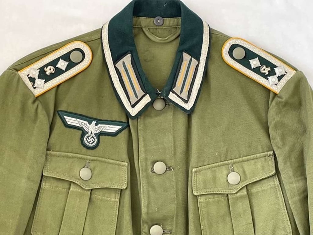 WWII  GERMAN  THIRD  REICH  SUMMER  COMBAT  RECON  TUNIC