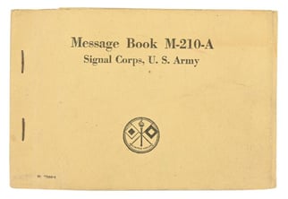 US WW2 Message Book M-210A