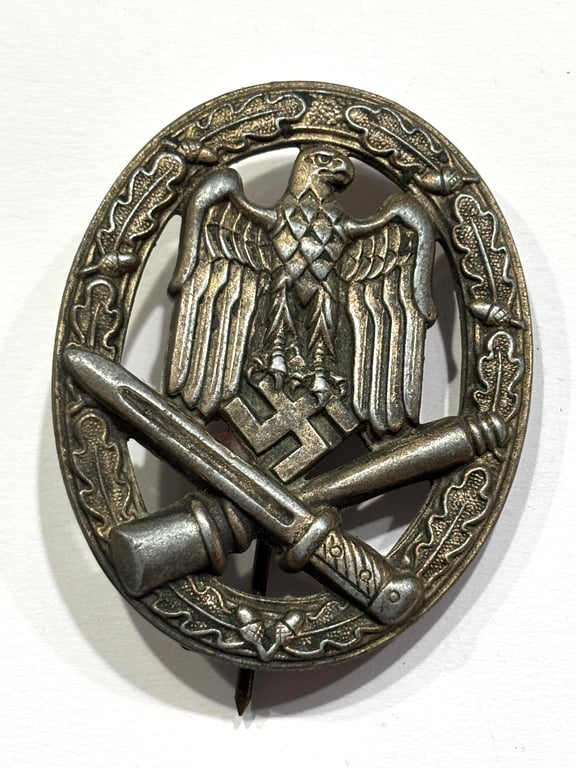 WH General Assault Badge "R.S." Rudolf Souval, Vienna Marked