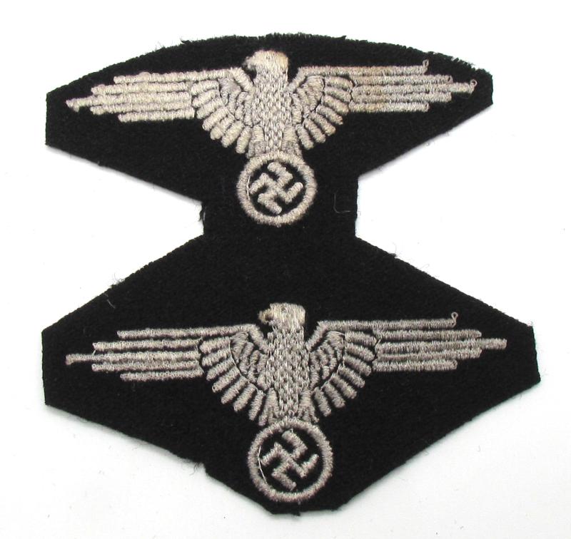 2x Waffen-SS Sleeve Eagles on a factory Sheet