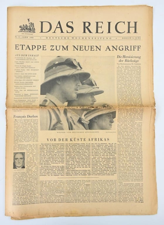 German Newspaper “Das Reich” 8 June 1941