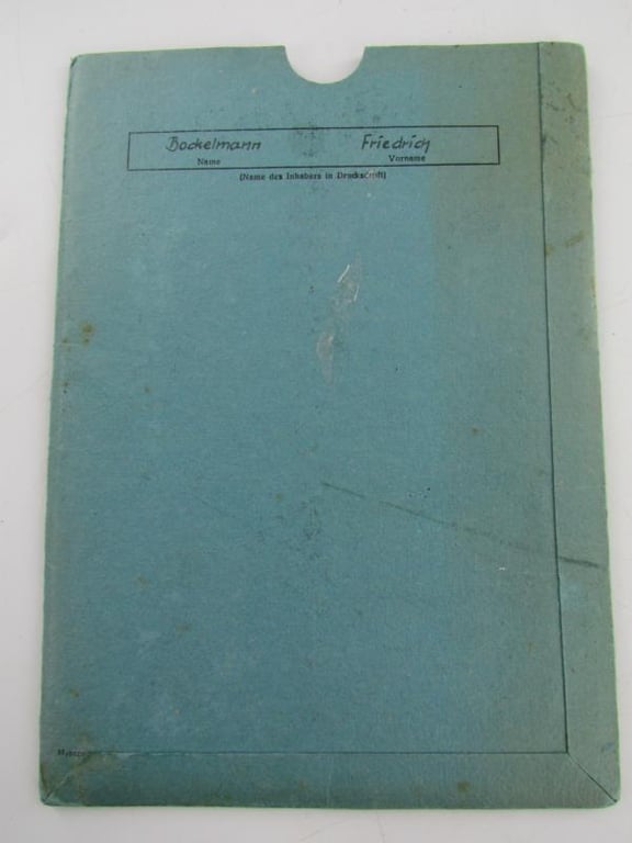 NSFK Nat.Soc. Air Corps Service Book Named