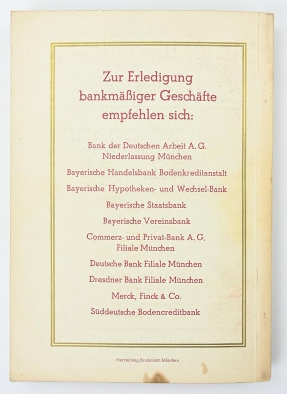 German Third Reich Art Catalogus 1938
