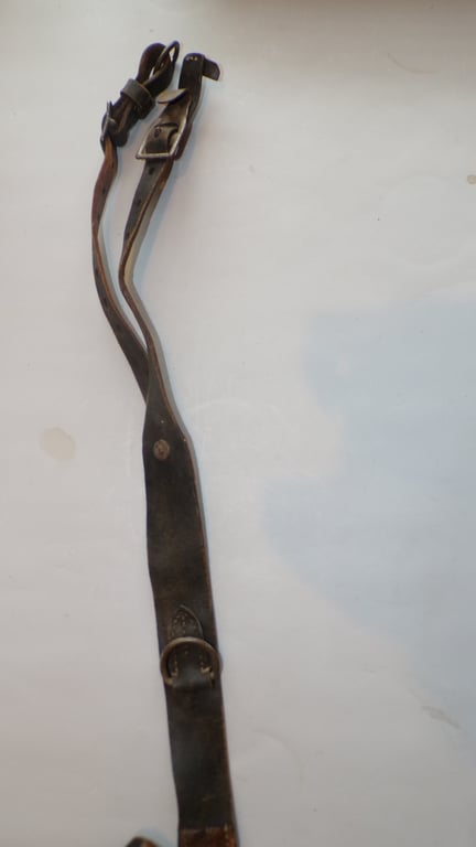 Wehrmacht Leather Combat Y-Straps with RbNr
