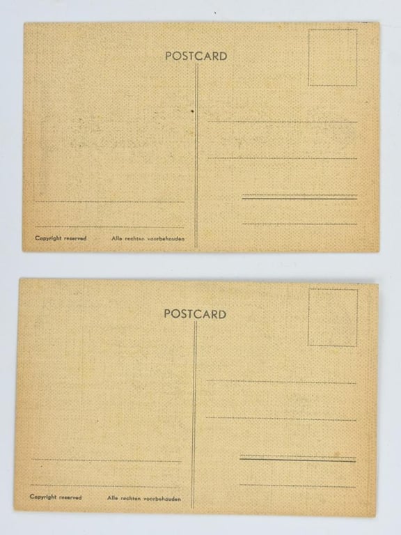 Dutch Spot Picture Postcards 'Mussolini & Hitler'