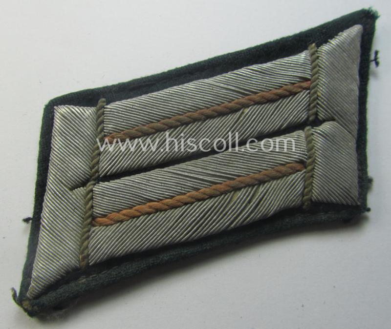 Pair of WH (Heeres) collar-tabs (ie. 'Kragenspiegel für Offiziere'): 'Offizier der Pz- o. Pz-Jäger-Truppen'