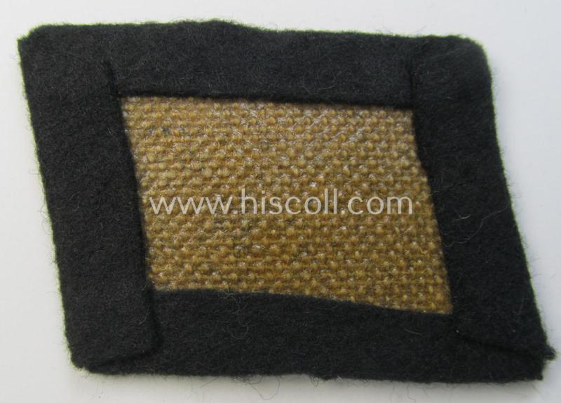 Stunning - and clearly used! - Waffen-SS - so-called: 'RzM'-styled, enlisted-mens'- (ie. NCO-) type so-called: 'runes'-collar-tab as was intended for usage by the soldiers (ie. NCOs) of the Waffen-SS throughout the war