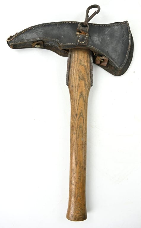 German Third Reich Era Firefighters Axe with Cover