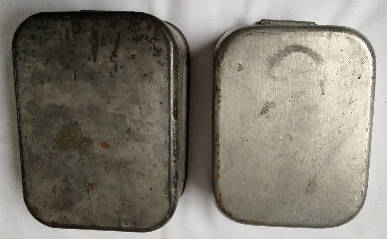 A pair of WW2 British Army messtins