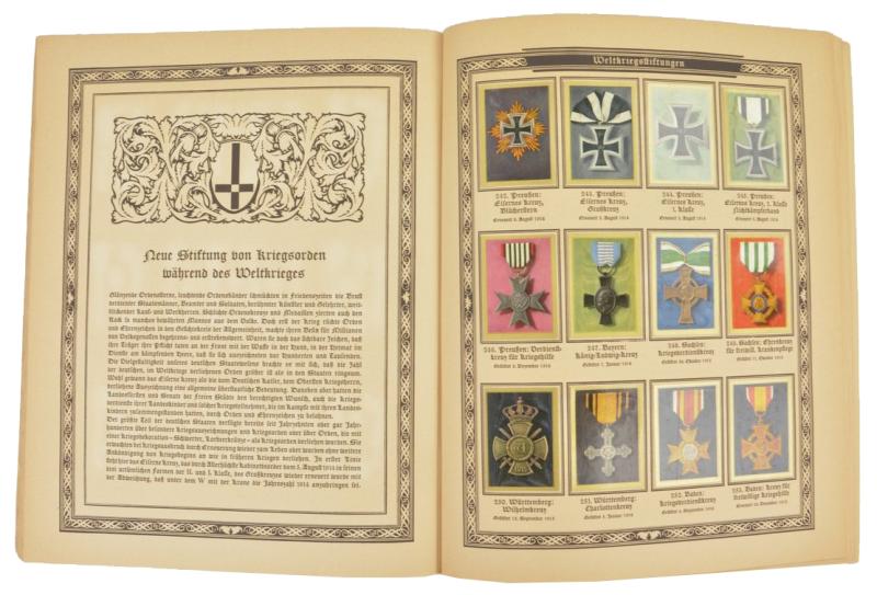 German Third Reich Cigaret Album 'Orden'