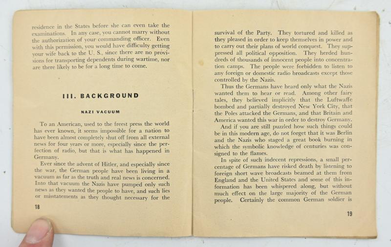 US WW2 Pocketguide to Germany