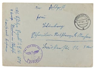 German WH Feldpost Letter Infantry Ersatz Batl. 159