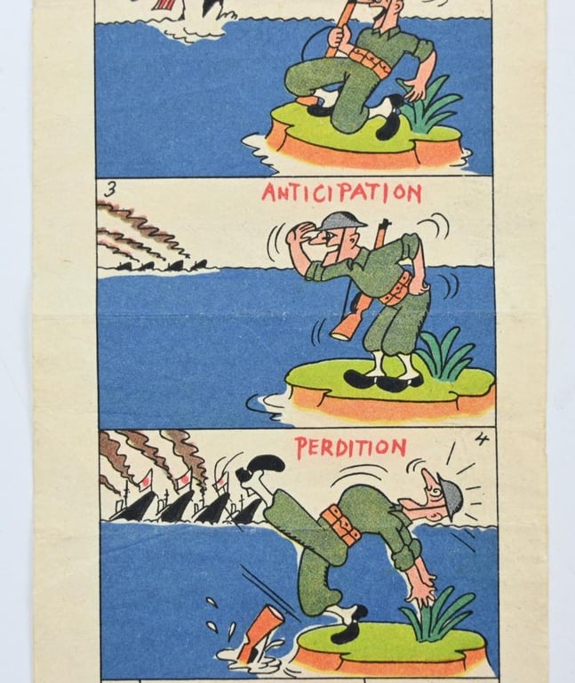 Japanese WW2 Propaganda Leaflet "Jllted,Re-Jilted''