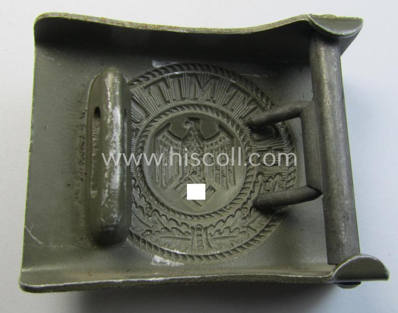 WH (Heeres) aluminium-based belt-buckle (ie. 'Koppelschloss für Uffz. u. Mannschaften des Heeres')