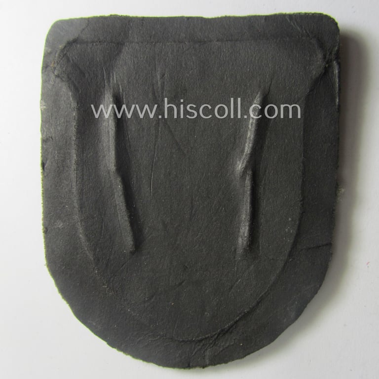 Simply never used, WH (Heeres ie. Waffen-SS) 'Krim'-campaign-shield (as was produced by a by me unidentified maker)