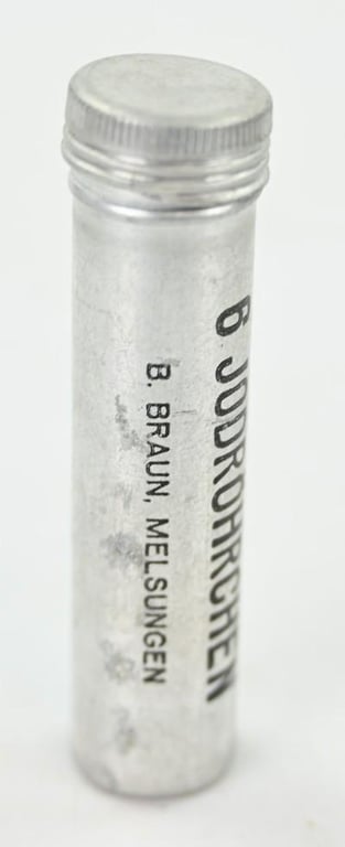German Third Reich Medical Iodine Tube