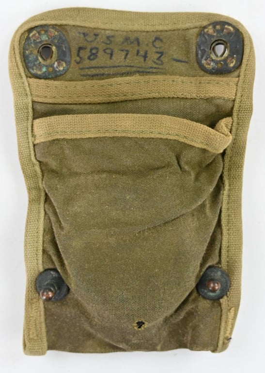 US WW2 Compass & Pouch