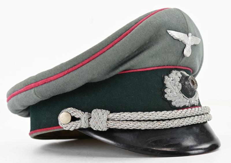 German WH Officer Visor Cap 'Nebeltruppen' EREL