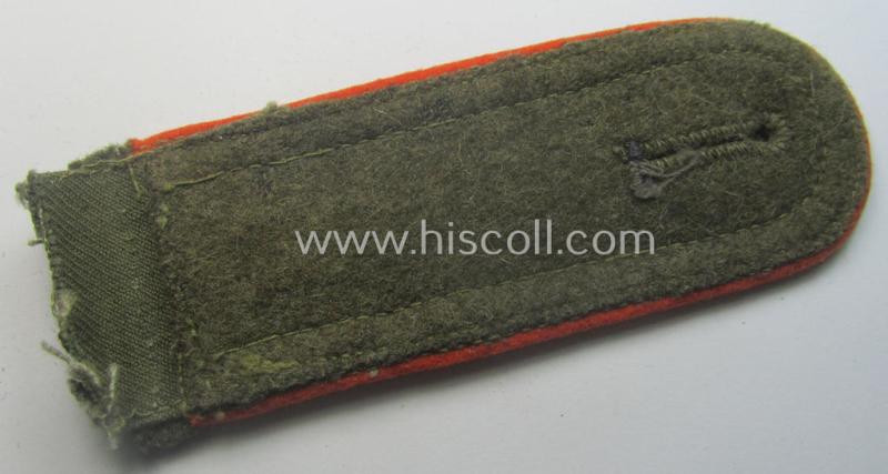 Single, early-pattern WH (Heeres) 'tropical' (ie. truly 'DAK'-related!) NCO-type shoulderstrap as was intended for an: 'Unteroffizier der Feldgendarmerie-Trpn.'