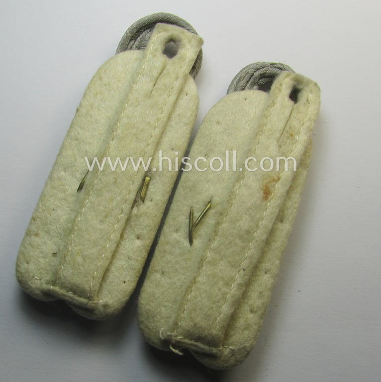 Pair of WH (Heeres) neatly 'cyphered', officers'-pattern shoulderboards: 'Major des Infanterie-Rgts. 119'