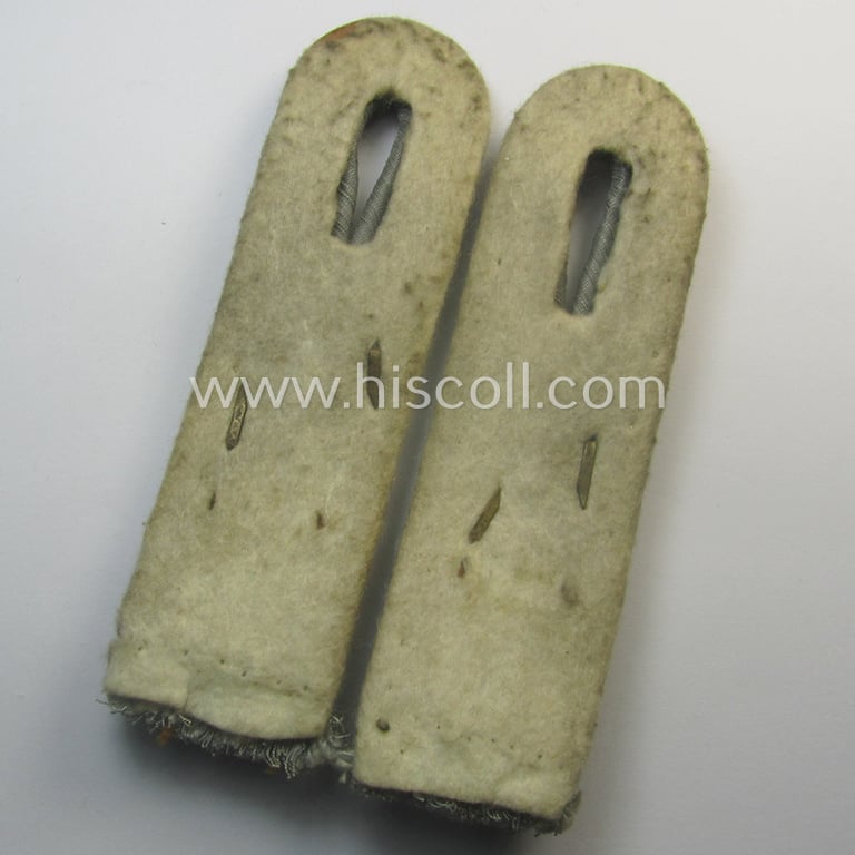 Superb - and fully matching! - pair of WH (Heeres) officers'-type, neatly 'cyphered' shoulderboards as was intended for usage by a: 'Leutnant der Infanterie' who served within the famous 'GrossDeutschland'-Div.