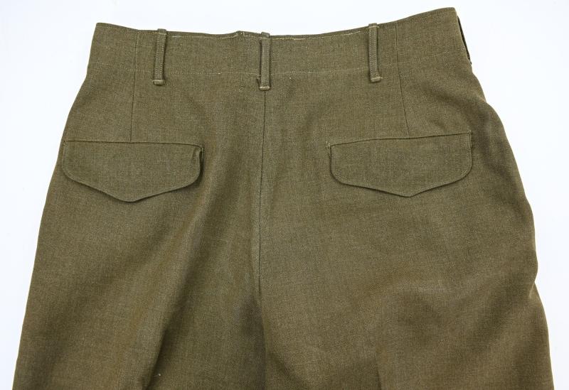 US WW2 Named M-1937 Wool Trousers