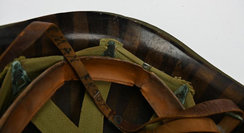 US WW2 Named M1 Combat Helmet 'Norman R. Frost'