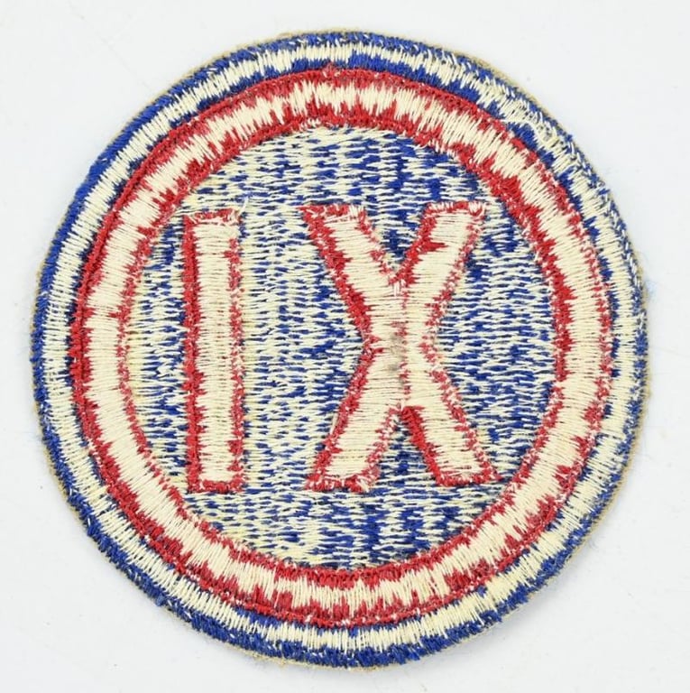 US WW2 9th Army Corps SSI