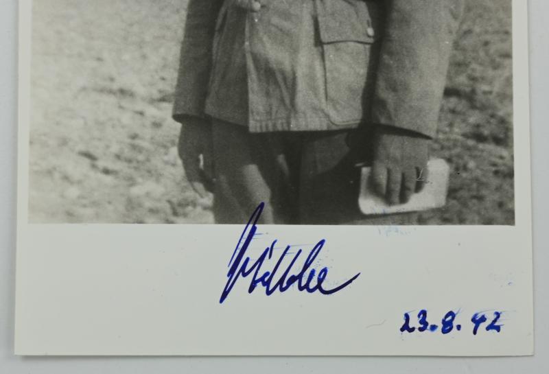 Signature of Wehrmacht Heer KC Recipient 'Walter Wienke'