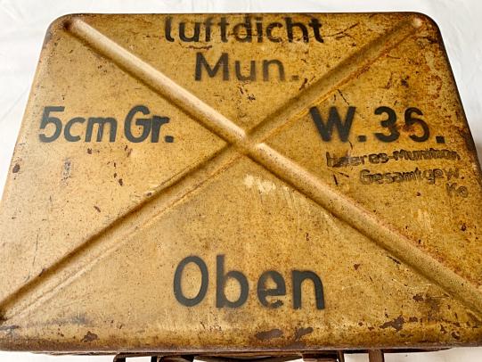 WH (Heer) Metal 5cm Mortar Ammo Case