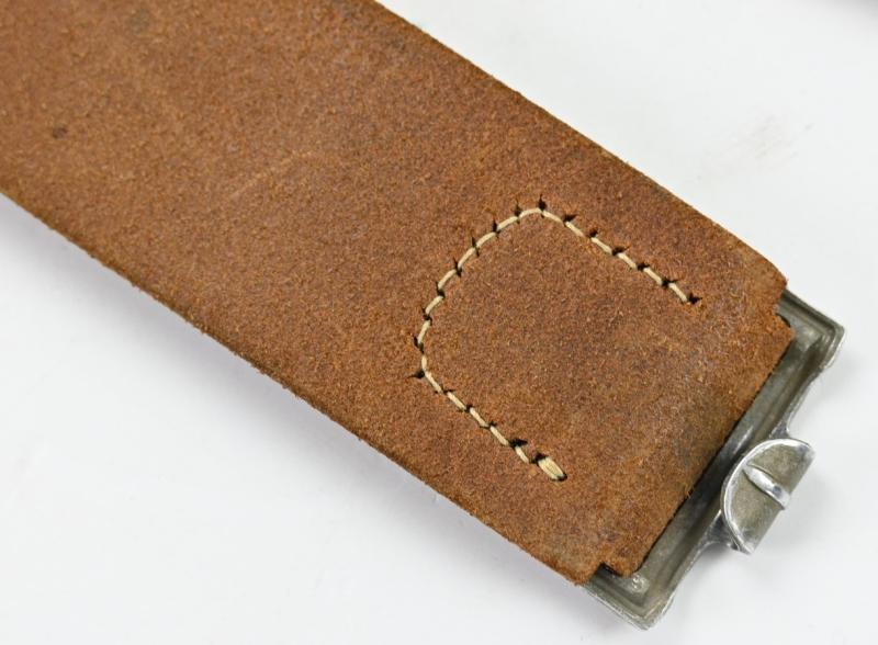 German LW Brown Leather Combat Belt