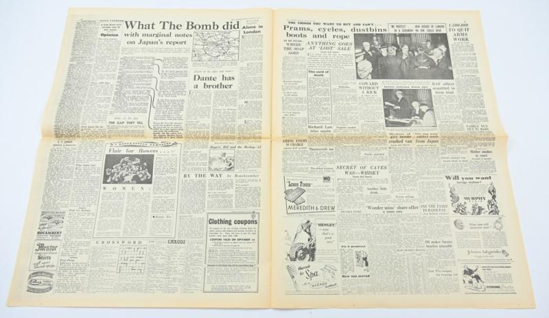 British WW2 Newspaper 'The Daily Express'
