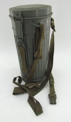 Kriegsmarine Grey Gasmask Cannister with straps