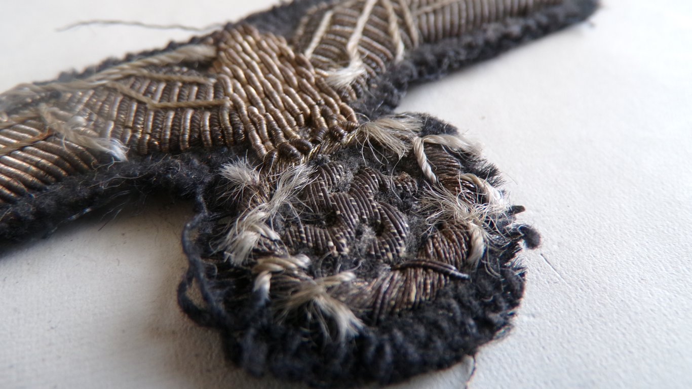 Very rare early Officer's panzer breast eagle