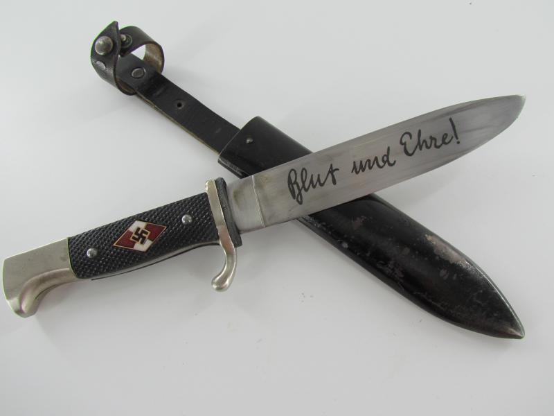 Hitler Youth knife / dagger With Motto Marked RZM M7/6