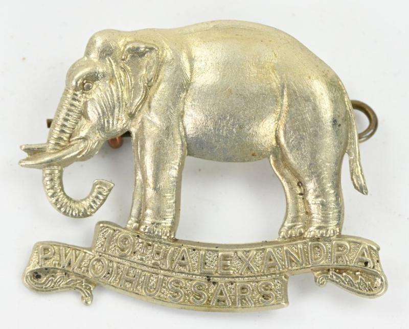 British Army pre-WW1 19th Royal Hussars (Queen Alexandra's Own) Cap Badge