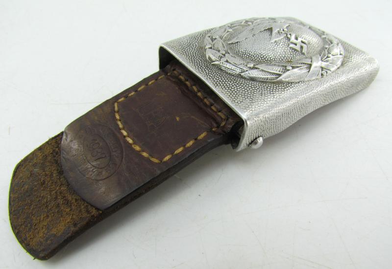 Luftwaffe Tabbed Alumium Belt Buckle ( 1937 LBA ) with Belt