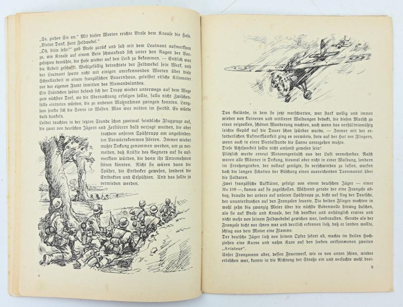 German Hitler Youth Booklet 'Die uberraschten Poilus'