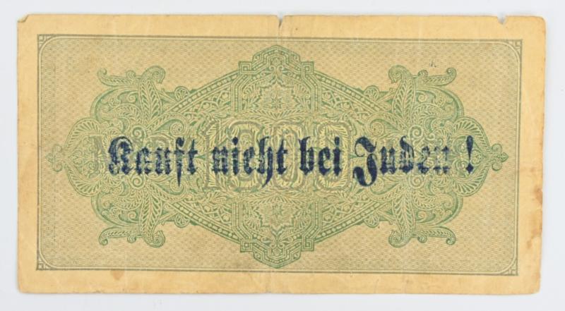 German Third Reich era reprinted banknote