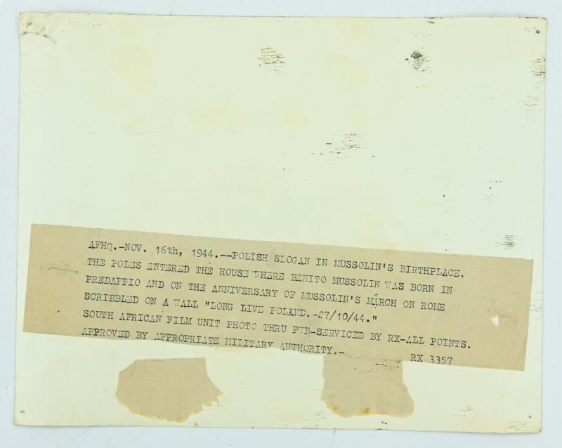 British WW2 Press Photo