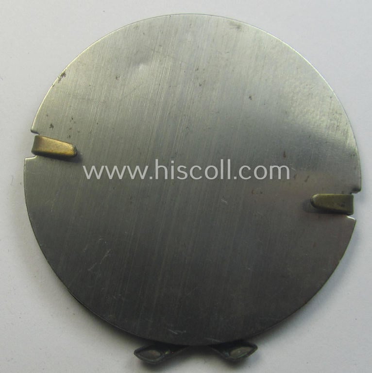 WH (Heeres, LW ie. Waffen-SS-) so-called: 'Kraftfahrbewährungs-Abzeichen in Bronze' being a 'virtually mint' example as was produced by the maker: 'Friedrich Orth - Wien IV/56' (ie. 'L/14') and that came stored in its 'Zellstoff'-based pouch