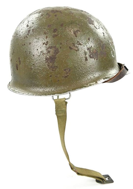 USN WW2 M1 5th Army Shore Patrol Helmet