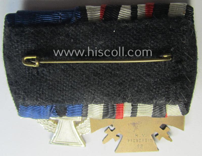 'Orden- o. Doppelspange' depicting a: 'Kriegsteilnehmerkreuz mit Schwn.') and a: 'Treuedienst Ehrenzeichen der 2. Kl.'