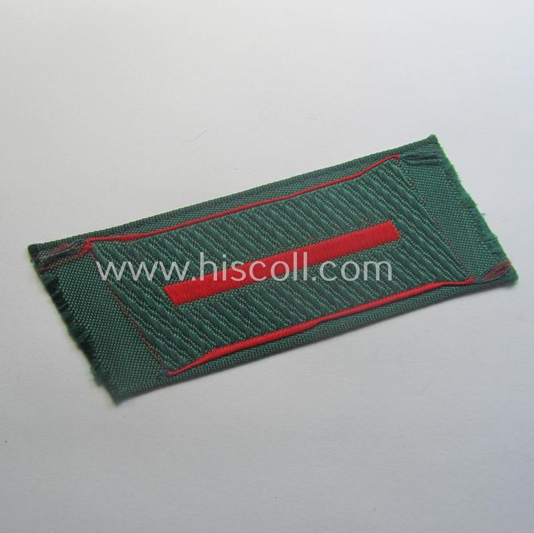 Regrettably single, (entirely!) 'BeVo'-woven, EM-pattern 'Ostvölker'-collar-tab as as was specifically intended for usage by a member serving within the 'Deutsche Wehrmacht' ie. the 'Russian Liberation Army' (aka 'POA')