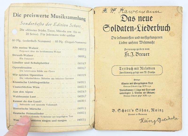 German WH Marching Songs Pocket Book